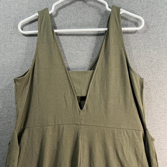 Encore by Idina Menzel Regular V-Neck Romper Size M Green Khaki - Picture 15 of 16